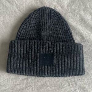 Acne Studios Large Face Logo Beanie